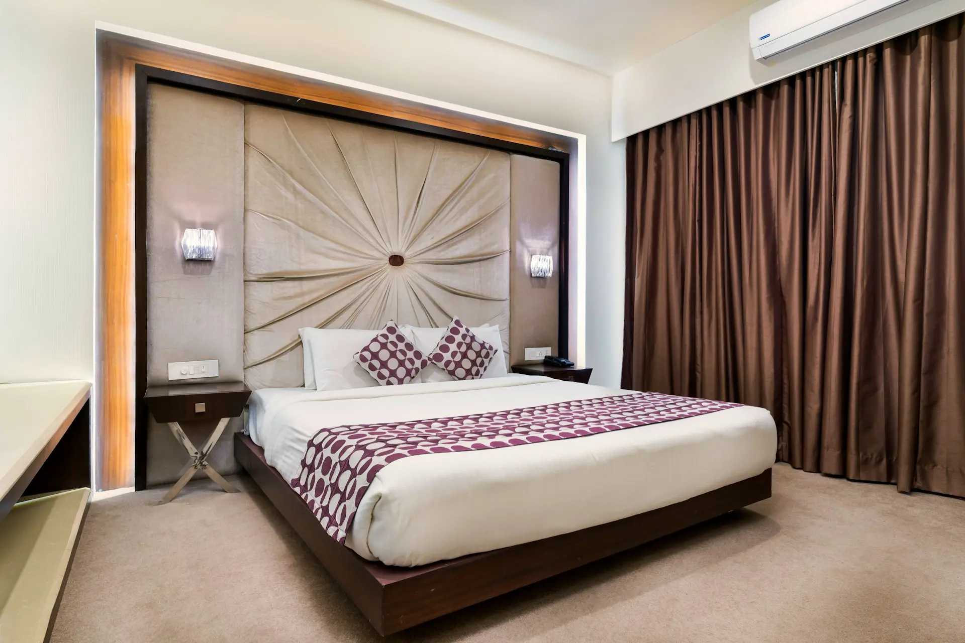 white bed linen on bed